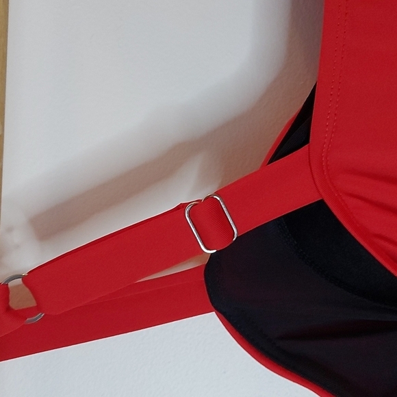 NWT Aquashape by Dolfin One Piece Bathing Suit with Skirt Attached Red S… - Picture 5 of 9